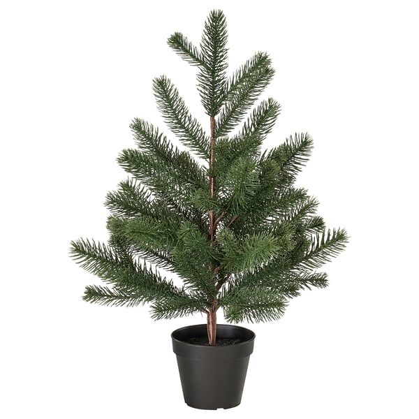VINTERFINT Artificial potted plant, indoor/outdoor/christmas tree green, 12 cm