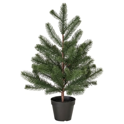 VINTERFINT Artificial potted plant, indoor/outdoor/christmas tree green, 12 cm