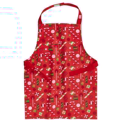 VINTERFINT Children's apron, candy red, 4-7
