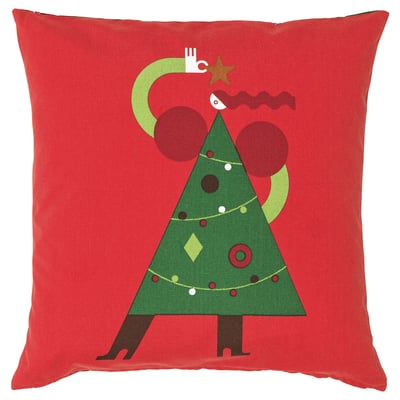 VINTERFINT Cushion cover, Christmas pattern red, 50x50 cm
