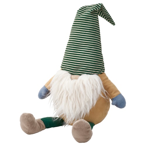 VINTERFINT Decoration, Santa Claus sitting/green stripe, 44 cm
