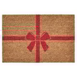 VINTERFINT Door mat, bow coir/red, 40x60 cm