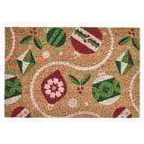 VINTERFINT Door mat, Christmas ornament patterned coir/multicolor, 40x60 cm