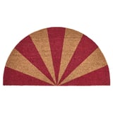 VINTERFINT Door mat, stripe coir/red, 50x90 cm