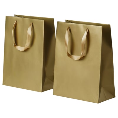 VINTERFINT Gift bag, gold, 20x26 cm