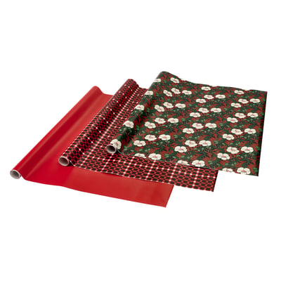 VINTERFINT Gift wrap, roll, mixed patterns mixed colors, 3x0.7 m/2.10 m²