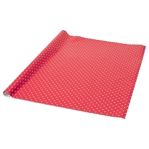 VINTERFINT Gift wrap, roll, snowflake pattern red, 4x1 m