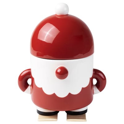 VINTERFINT Jar with lid, Santa Claus red, 1.0 l