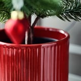 VINTERFINT Plant pot, indoor/outdoor/red, 12 cm