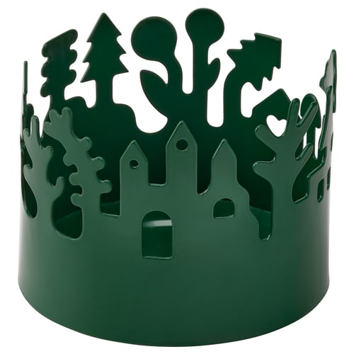 VINTERFINT Tealight holder, green, 6 cm