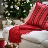 VINTERFINT Throw, red, 120x160 cm