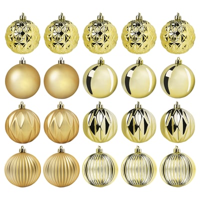 VINTERFINT Tree ornament, bauble gold, 7 cm
