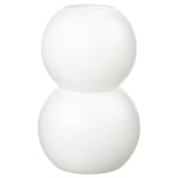 VINTERFINT Vase, frosted glass/white, 21.5 cm