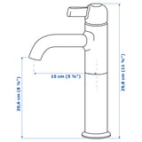 VOXNAN Bath faucet, tall, chrome plated