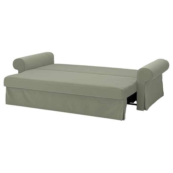 VRETSTORP sleeper sofa, Hakebo graygreen IKEA