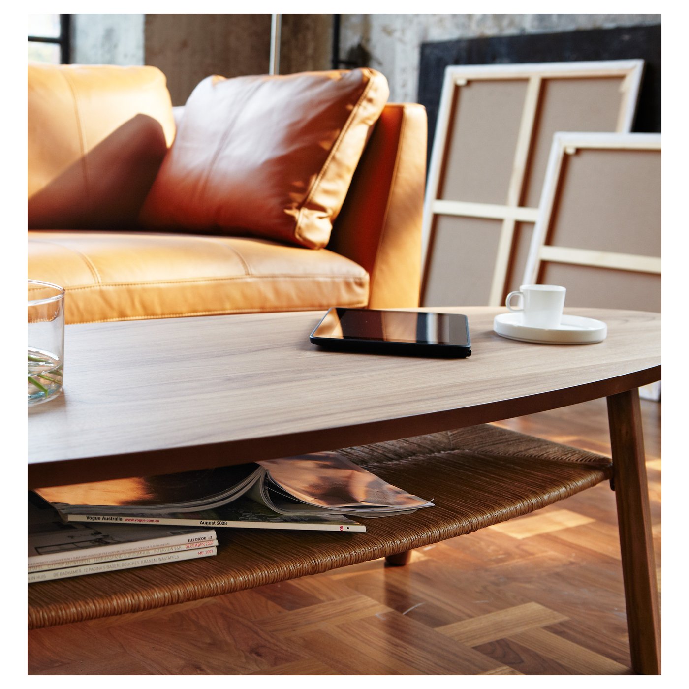 IKEA コーヒーテーブル TONSTAD トンスタード コーヒーテーブル, オーク材突き板, 84x82