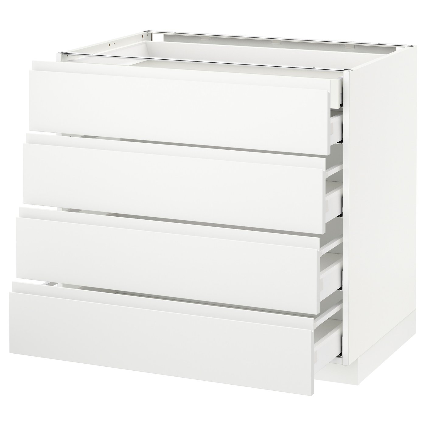 METOD メトード ベースキャビネット コンロ用/引き出し前部2/引き出し3, ホワイト マキシメーラ/レルヒッタン ブラ…[8](29258886) METOD メトード ベースキャビネット コンロ用⁄引き出し前部2⁄引き出し3