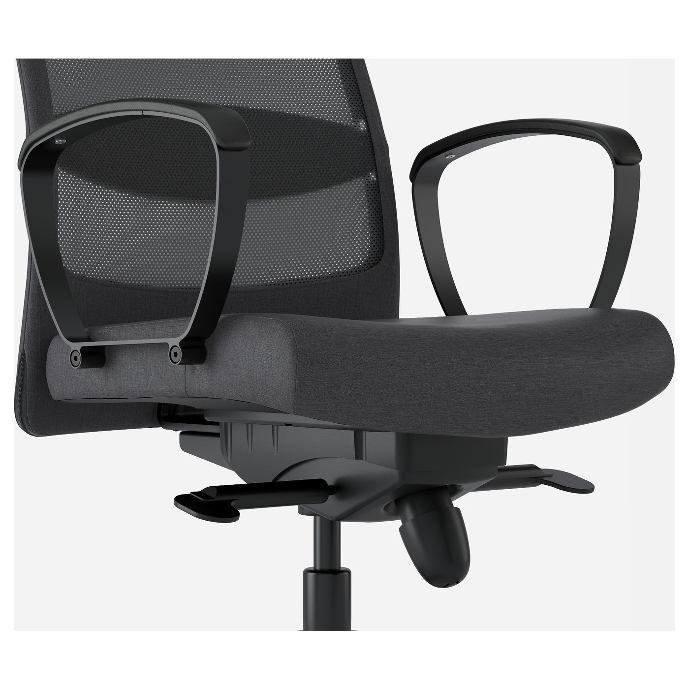 IKEA オフィスチェア MARKUS マルクス デスクチェア MARKUS マルクス オフィスチェア, ヴィースレ ダークグレー - IKEA