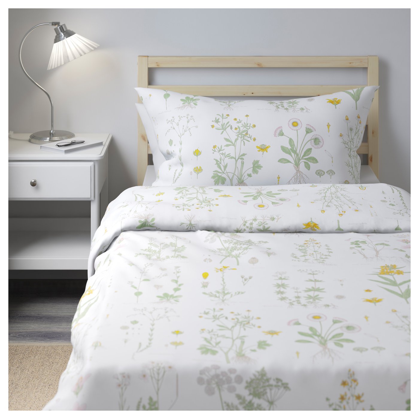 STRANDKRYPA ストランドクリパ 掛け布団カバー＆枕カバー, フローラル