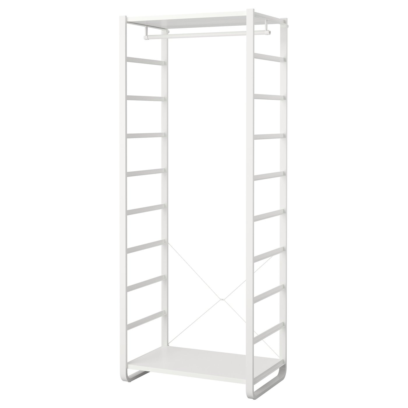 オープン収納システム　エルヴァーリ　elvarli IKEA ELVARLI エルヴァーリ オープン収納コンビネーション, ホワイト