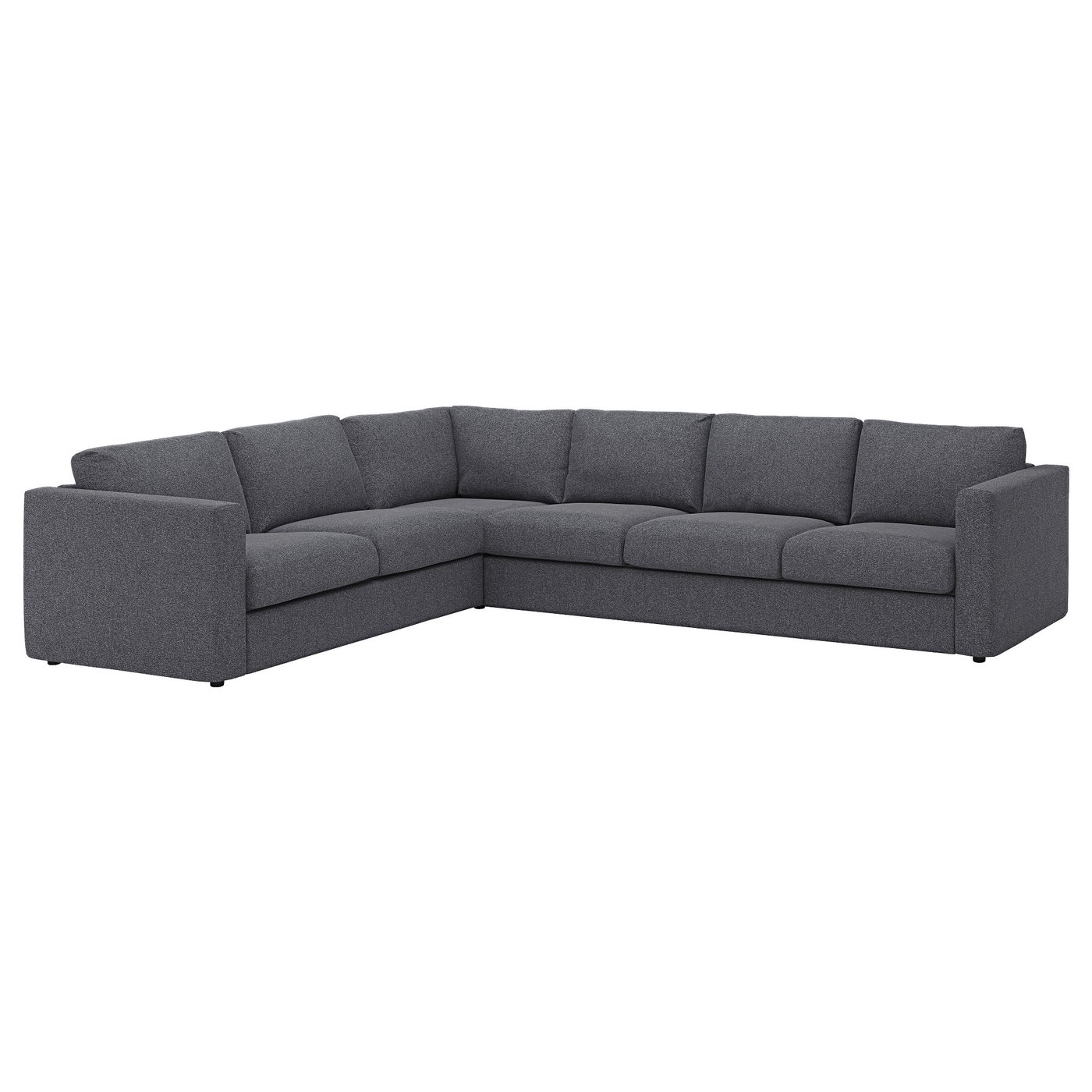イケア　IKEA VIMLE ヴィムレコーナーソファ、ミディアムグレー2/2 VIMLE ヴィムレ コーナーソファ、4人掛け, グンナレド