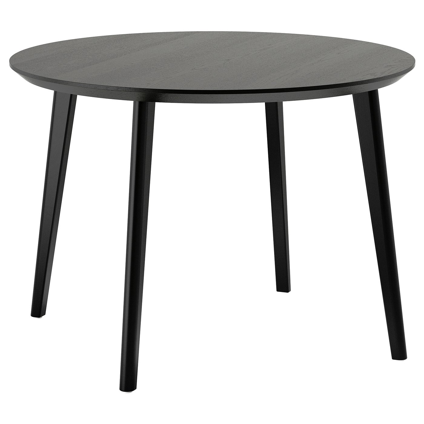 IKEA リーサボー LISABO 丸テーブル 直径105cm ダイニング LISABO リーサボー テーブル, ブラック/アッシュ材突き板, 105