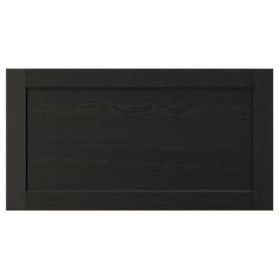 LERHYTTAN レルヒッタン 引き出し前部, ブラックステイン, 75x40 cm