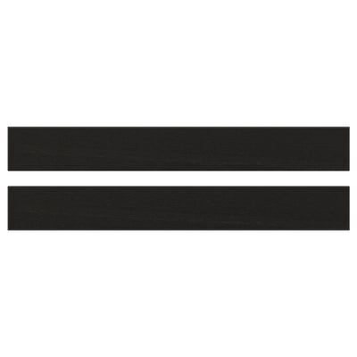 LERHYTTAN レルヒッタン 引き出し前部, ブラックステイン, 75x10 cm