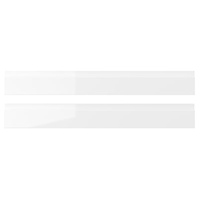 VOXTORP ヴォックストルプ 引き出し前部, ハイグロス ホワイト, 75x10 cm