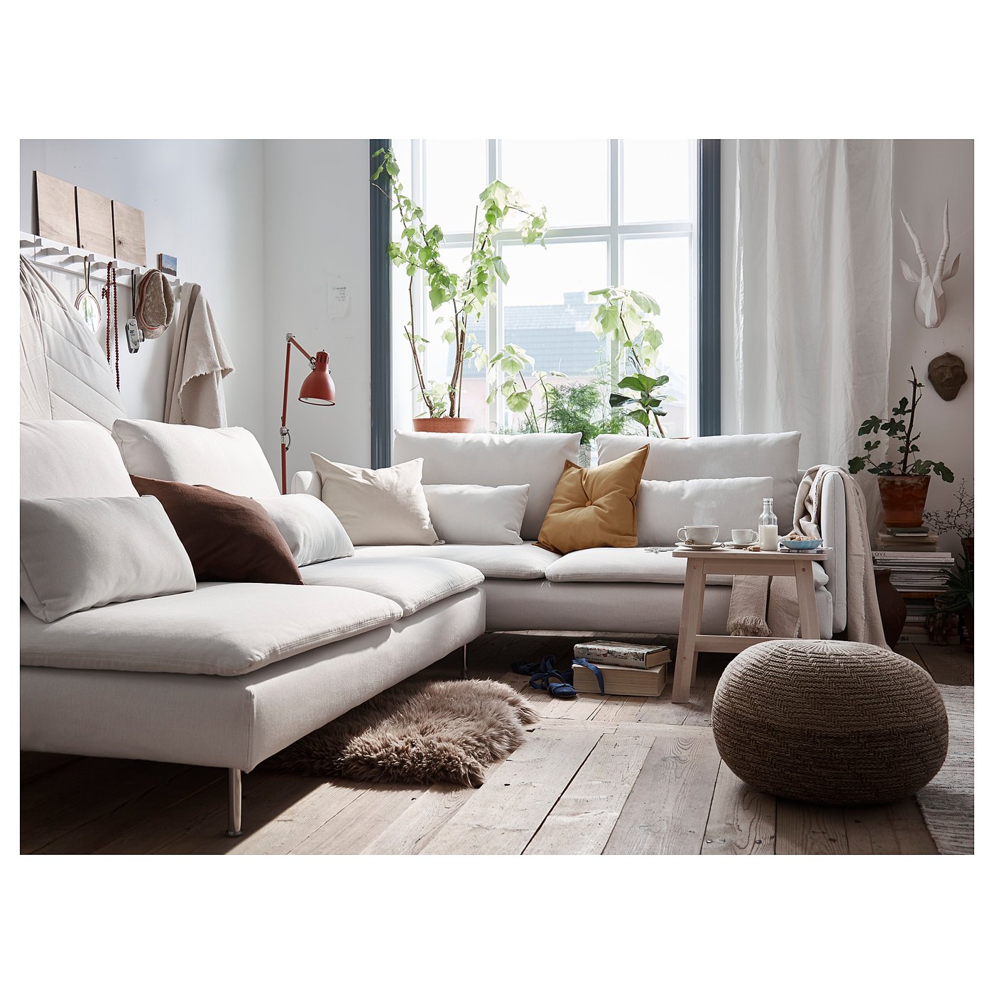 IKEA SANDARED サンダレード ダークブルー 71 cm SANDARED サンダレード プーフ, ダークブルー - IKEA