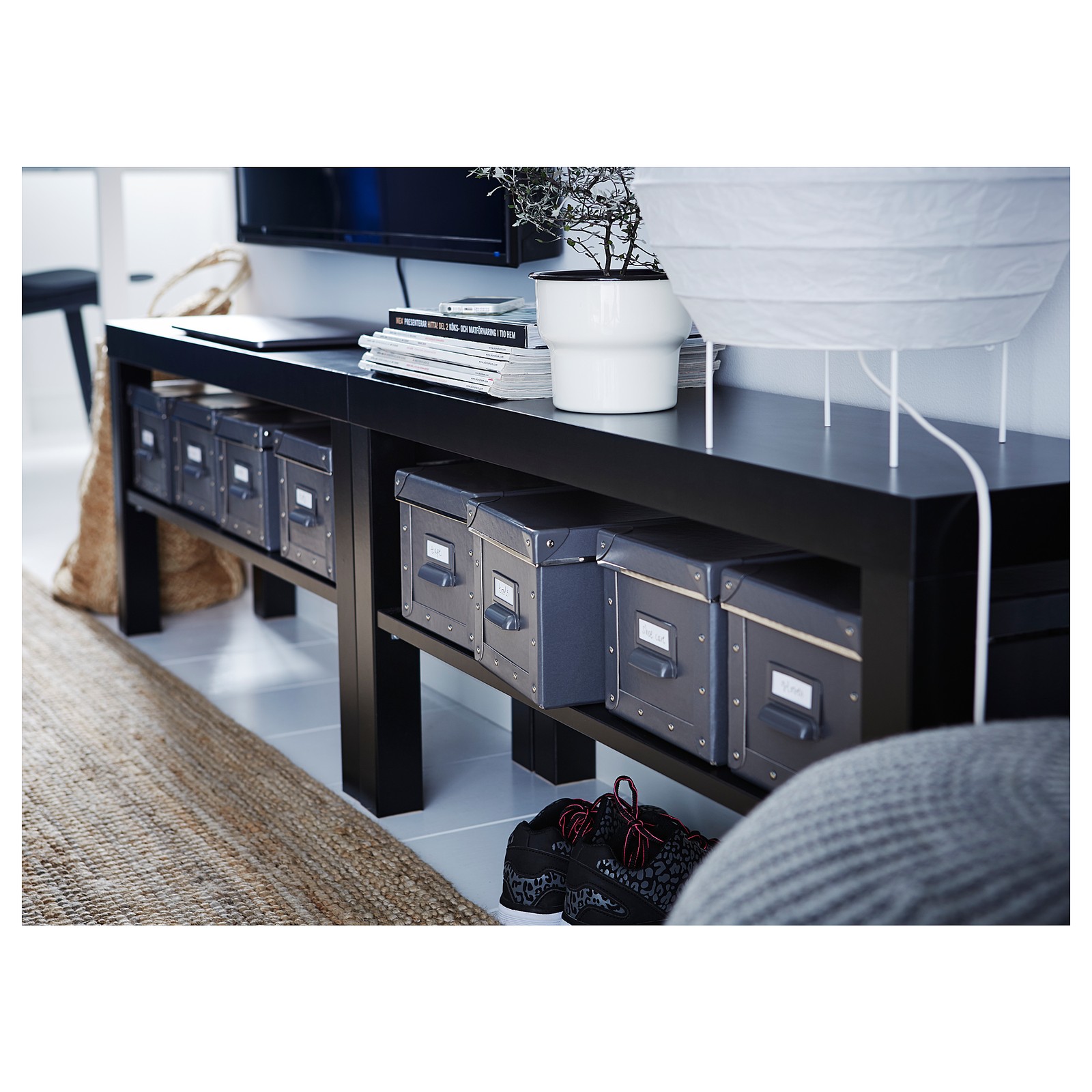 LACK Banc TV Noir 90x26x45 Cm IKEA lack-banc-tv-noir-90x26x45-cm-ikea