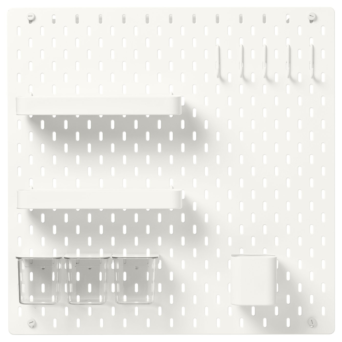 の*様 IKEA SKÅDIS スコーディス　有孔ボード4枚まとめ売り SKÅDIS スコーディス 有孔ボードコンビネーション, ホワイト