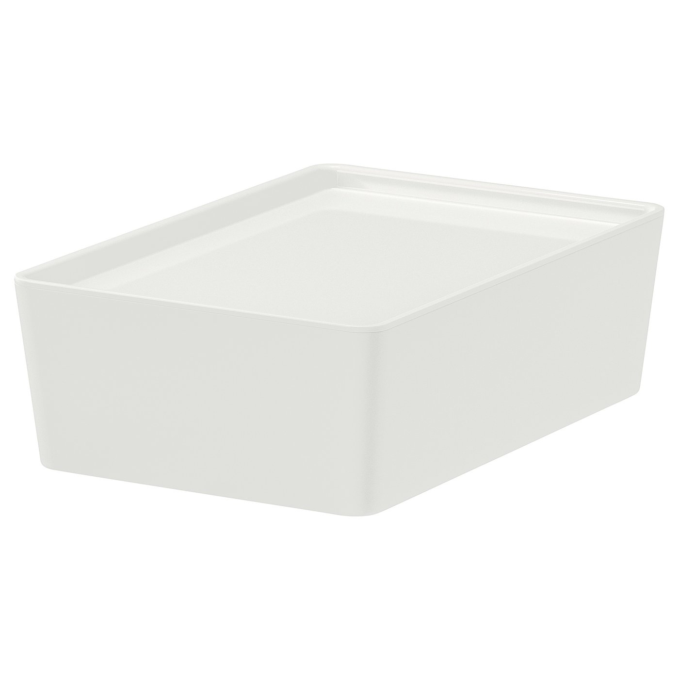 KUGGIS クッギス ふた付きボックス, ホワイト, 18x26x8 cm - IKEA