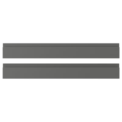 VOXTORP ヴォックストルプ 引き出し前部, ダークグレー, 75x10 cm