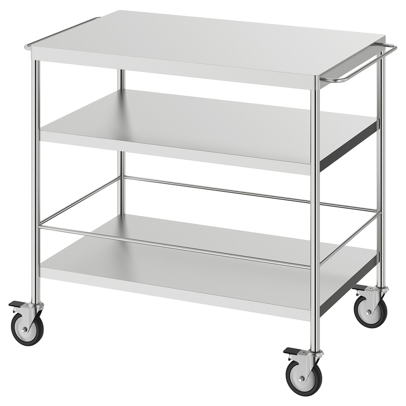 IKEA FLYTTA フリッタ キャスター付 ステンレスキッチンワゴン イケア FLYTTA フリッタ キッチンワゴン, ステンレススチール - IKEA