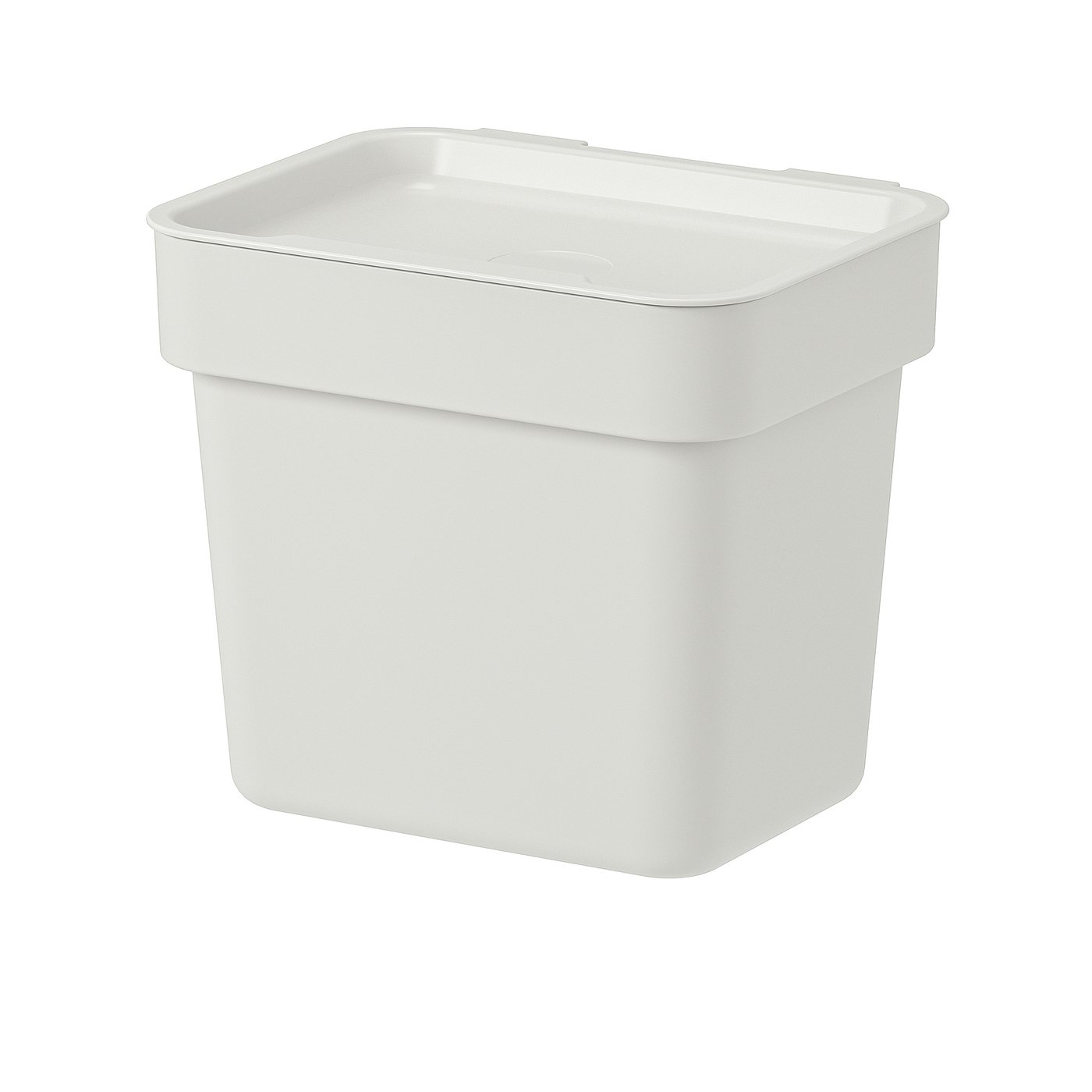 HÅLLBAR ホルバル ふた付きゴミ箱, ライトグレー, 3 l - IKEA