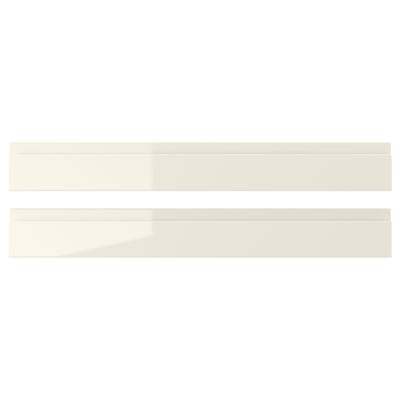 VOXTORP ヴォックストルプ 引き出し前部, ハイグロス ライトベージュ, 75x10 cm