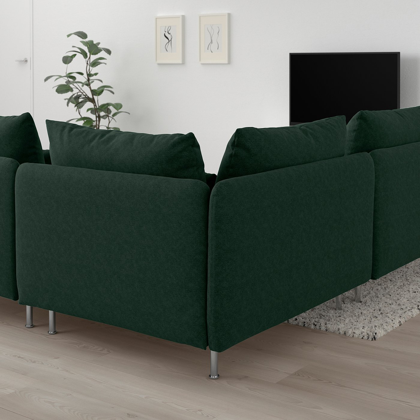 IKEA SÖDERHAMN 3人掛け タルミーラ ダークグリーン SÖDERHAMN ソーデルハムン 3人掛けソファ, タルミーラ ダーク