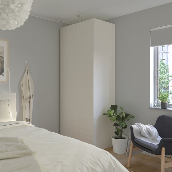 PAX / VINGROM تشكيلة دولاب ملابس., أبيض/Resjön أبيض, ‎100x60x236 سم‏