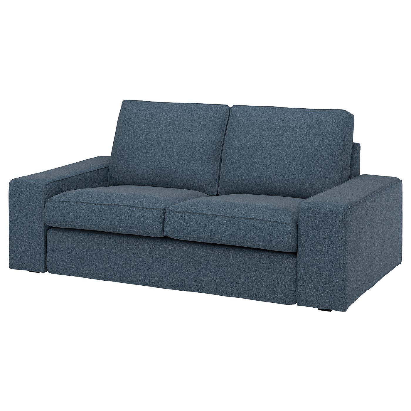 ikea kivik シーヴィク ソファカバーのみ クラシックベルベットブルー KIVIK シーヴィク 2人掛け用ソファカバー, グンナレド ブルー - IKEA