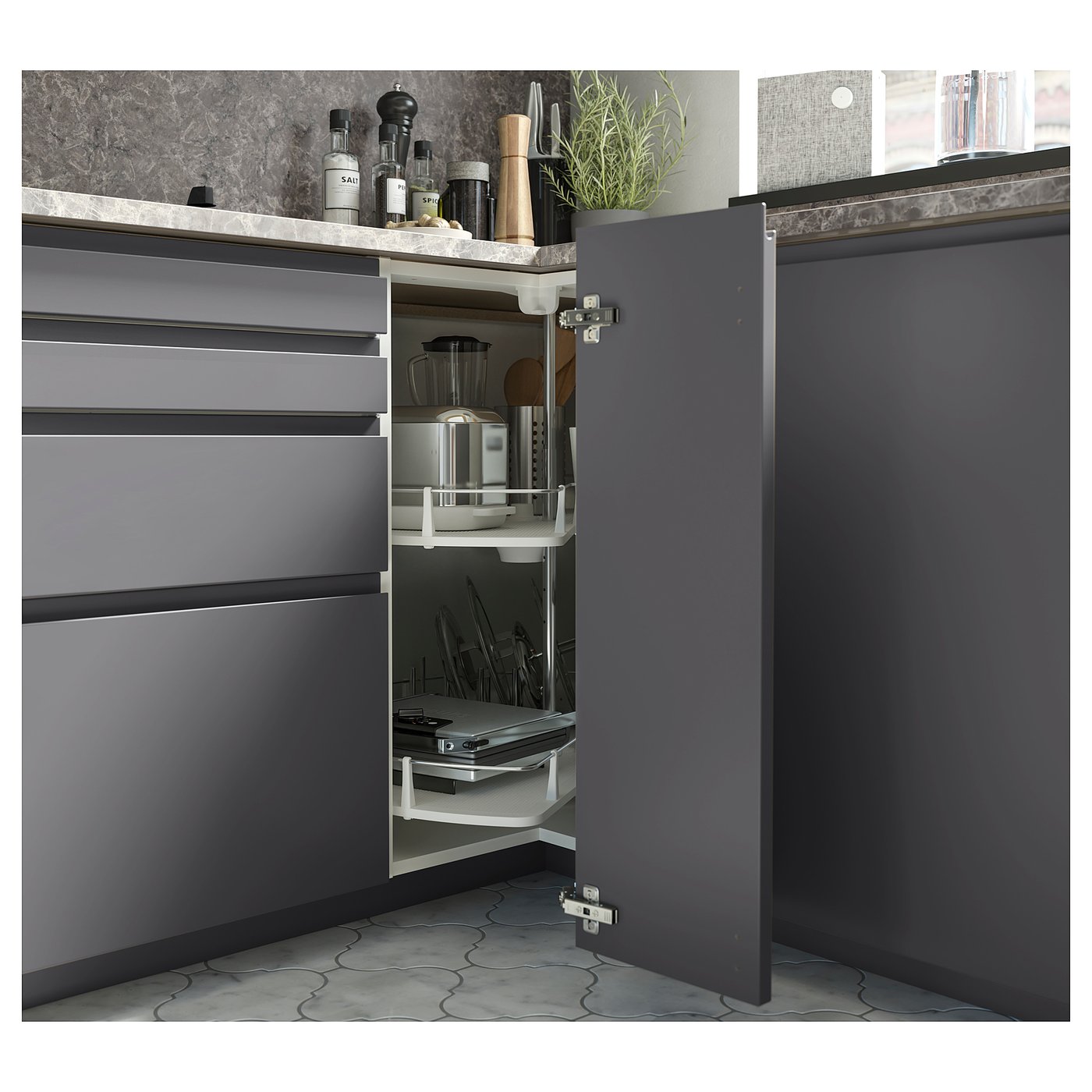 IKEA EKBACKEN エークバッケン 天板 グレー EKBACKEN エークバッケン ワークトップ, 石灰岩調/ラミネート