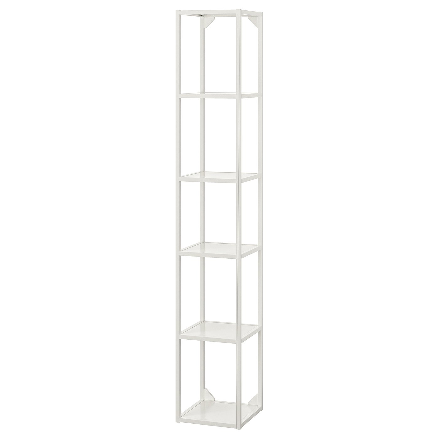 ENHET エーンヘート ハイフレーム 棚板付き, ホワイト, 30x30x180 cm