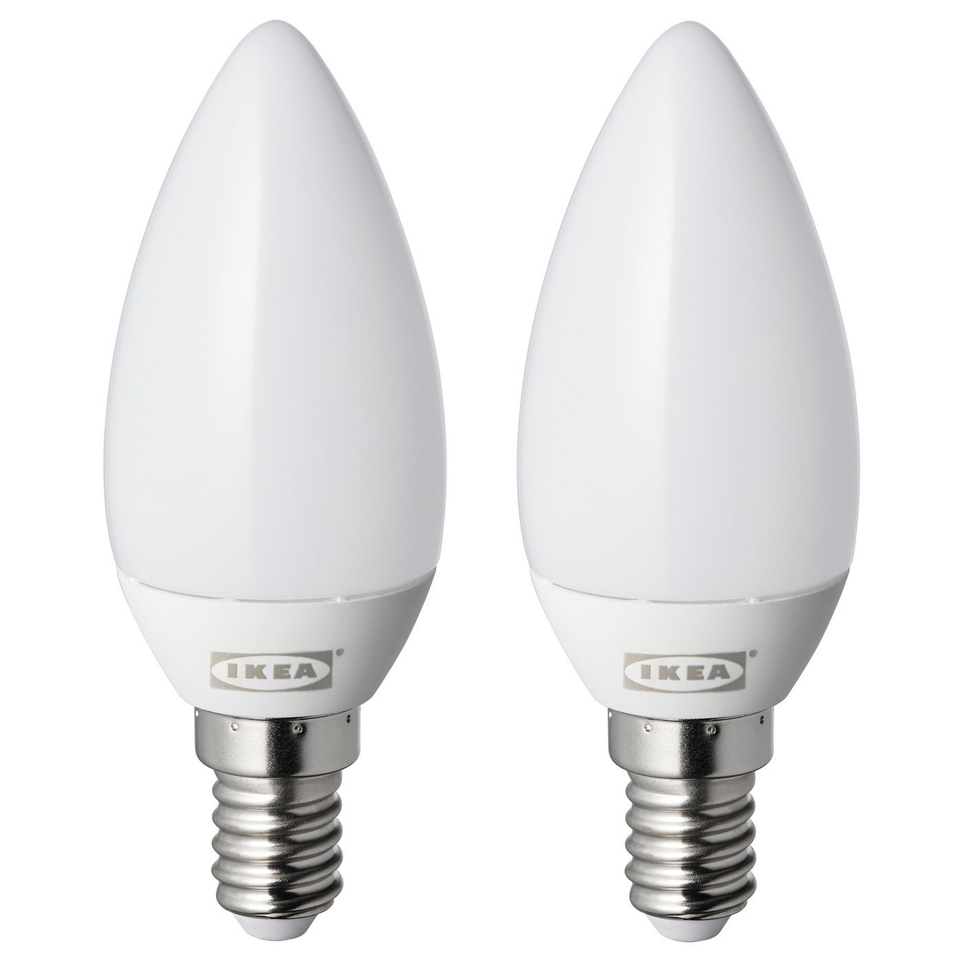 RYET Ampoule à LED E14 250 lumen, flamme opalin, 2 pièces IKEA