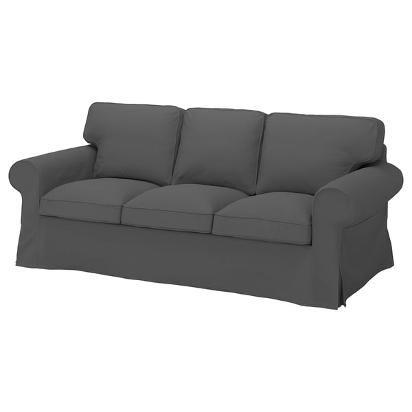 Ektorp Housse Canape 3 Pl Hallarp Gris Ikea