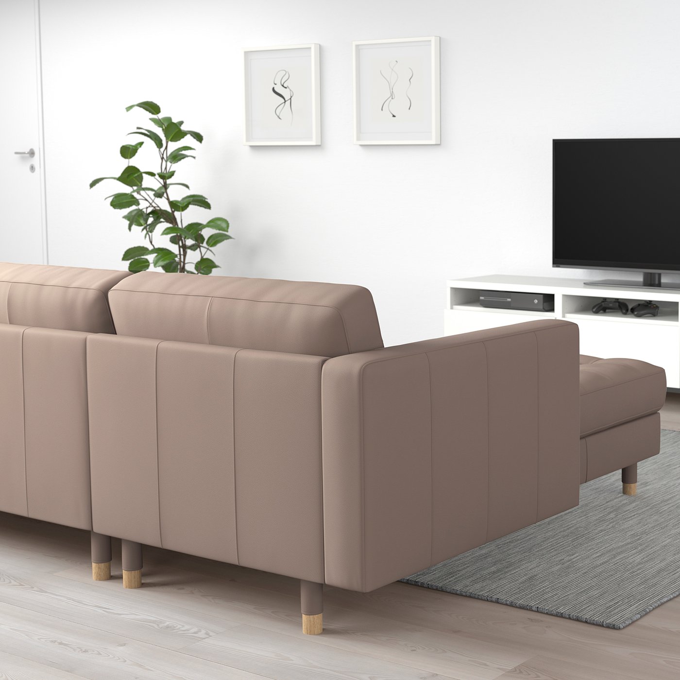 ケンタさん専用/IKEA/ソファ/ランズクローナ/ベージュ/3人掛け LANDSKRONA ランズクローナ 3人掛けソファ, 寝椅子付き/グラン