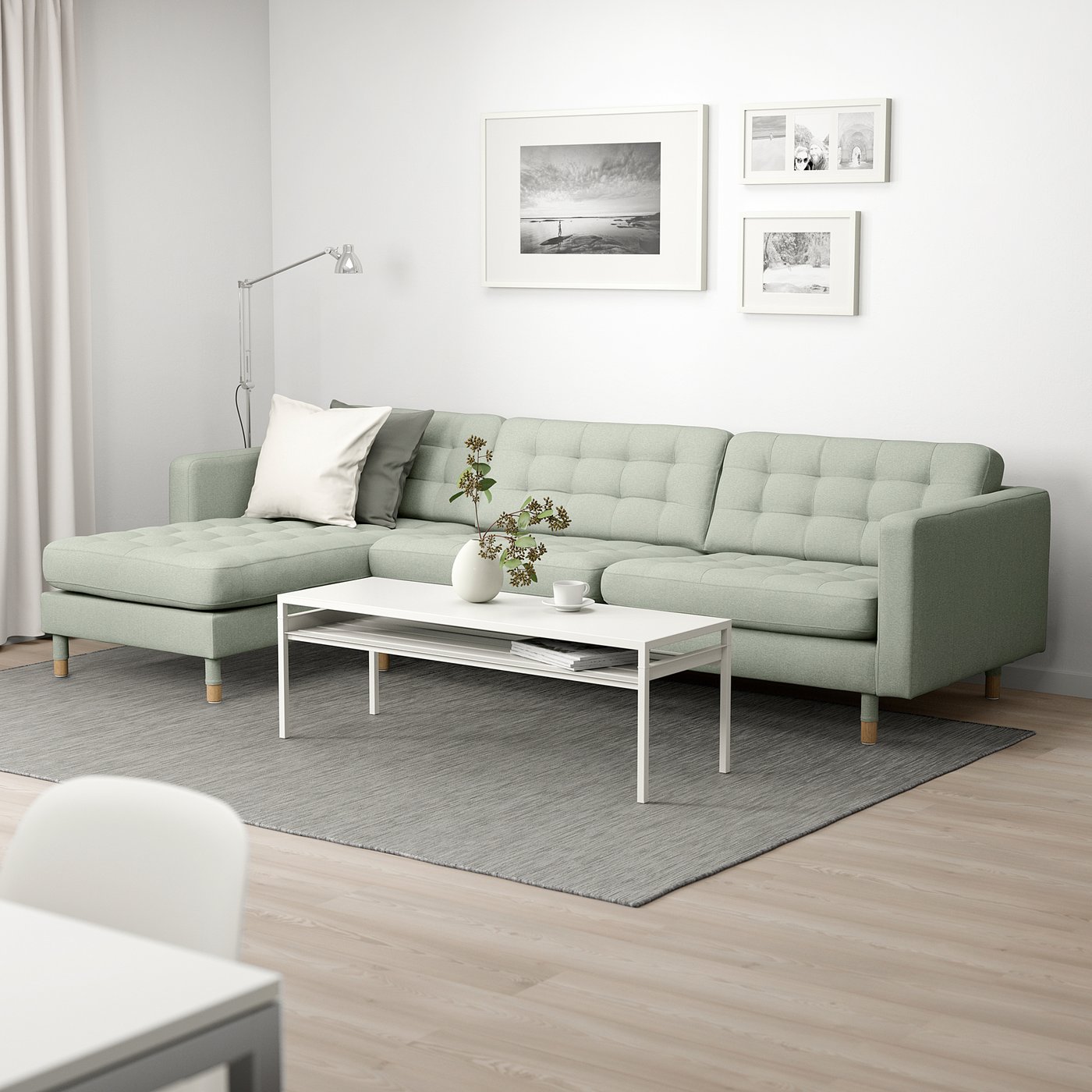 IKEA イケア　ソファ　ランズクローナ　3人掛け　ブラック LANDSKRONA ランズクローナ 3人掛けソファ, グラン/ボーム