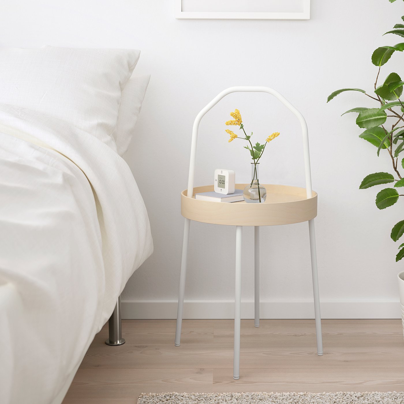 BURVIK ブールヴィーク サイドテーブル, ホワイト, 38 cm - IKEA