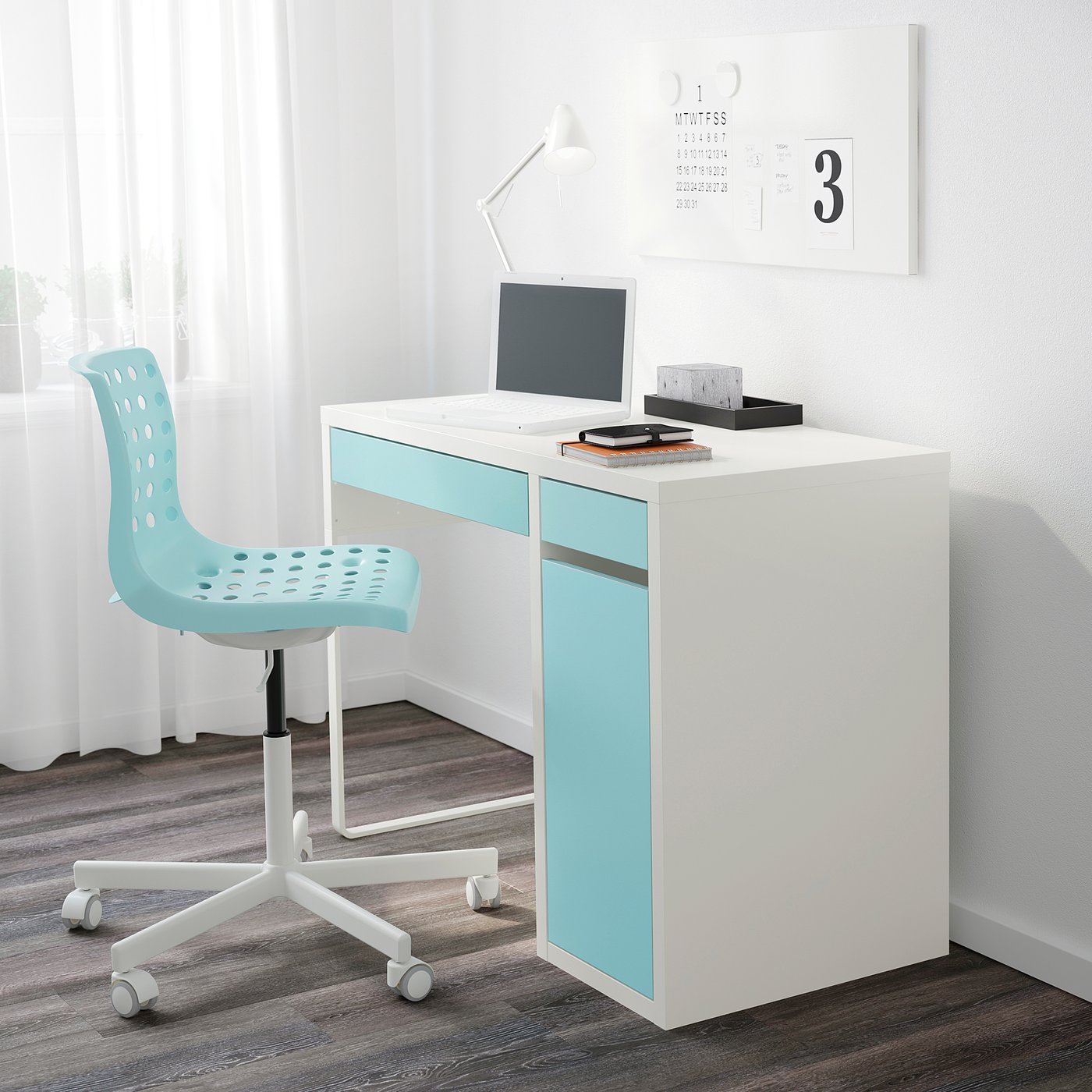 さら IKEA ミッケ デスク MICKE ミッケ デスク, ホワイト, 105x50 cm - IKEA