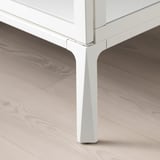 MILSBO خزانة بباب زجاج, أبيض, ‎73x175 سم‏