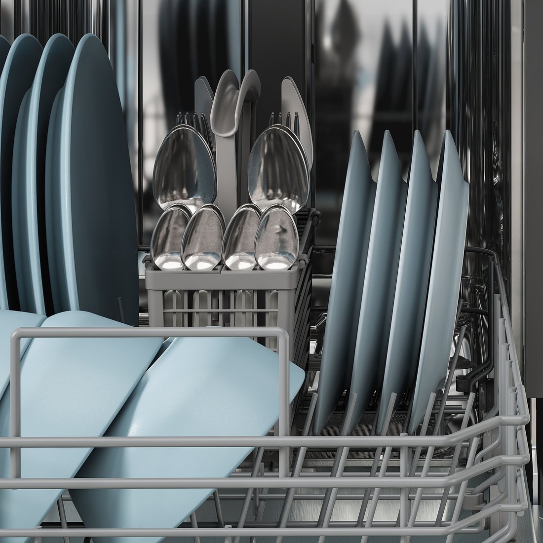 VILLKORLIG Builtin dishwasher Stainless steel IKEA